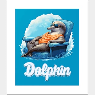 Dolphin Relaxing Posters and Art